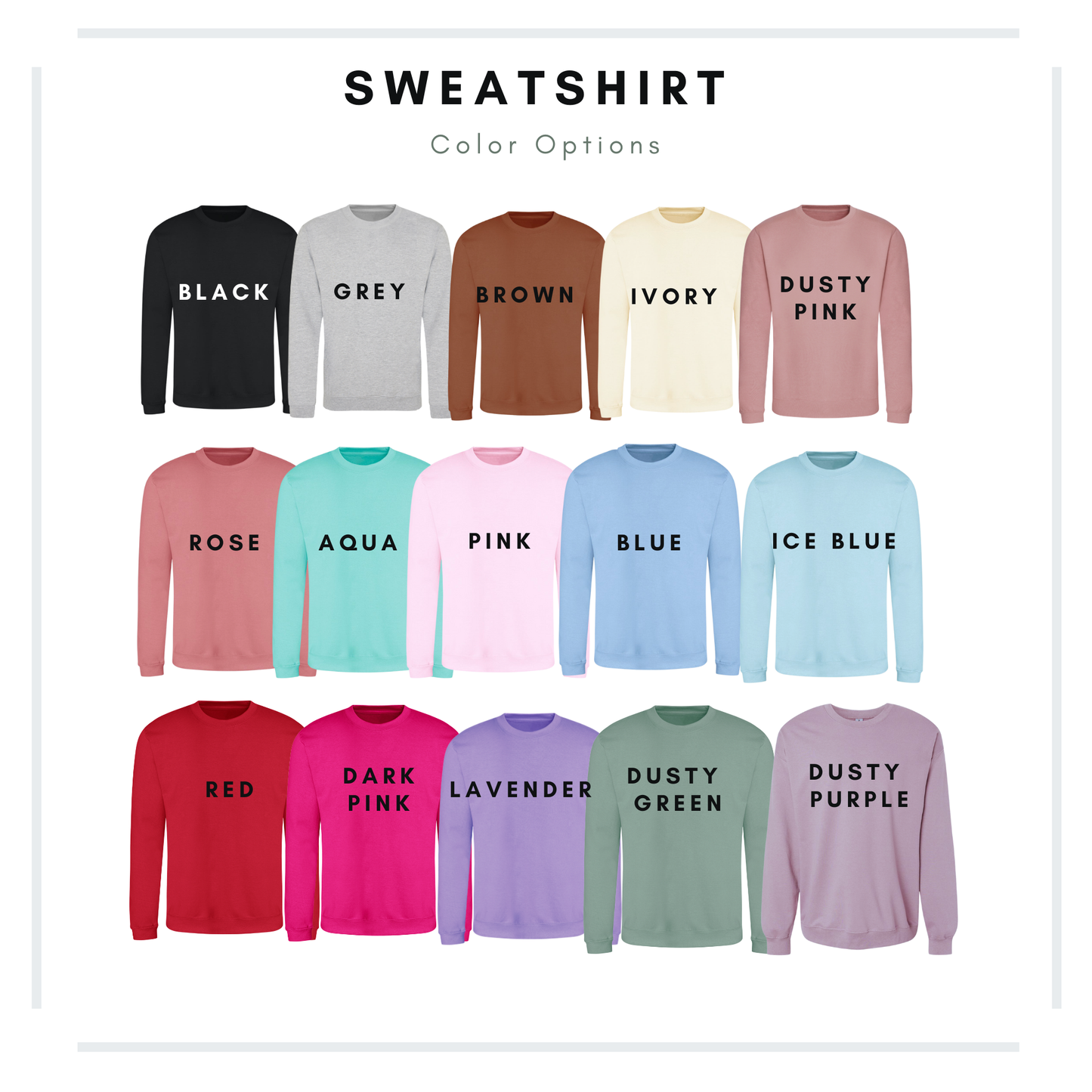 Custom Team Name Embroidered & Bling Sweatshirt