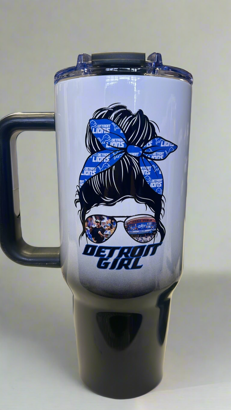 Detroit Girl Ombre 40 oz Tumbler