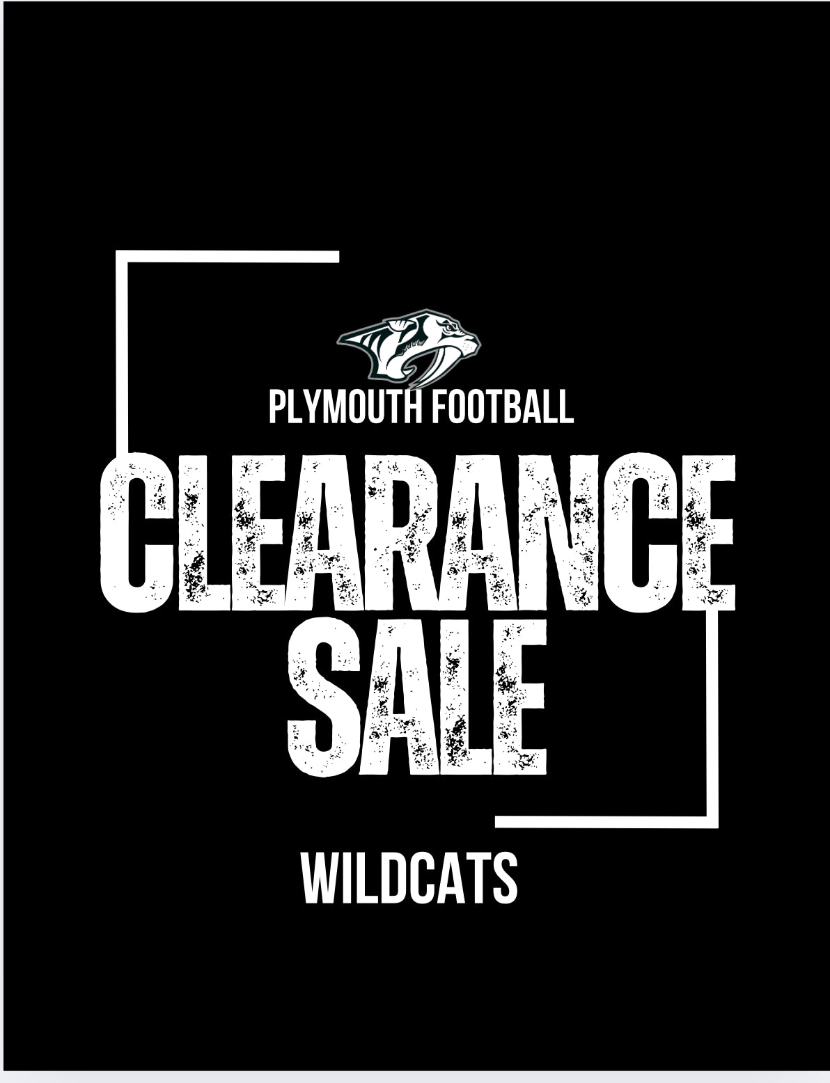 Plymouth Wildcat FOOTBALL Clearance