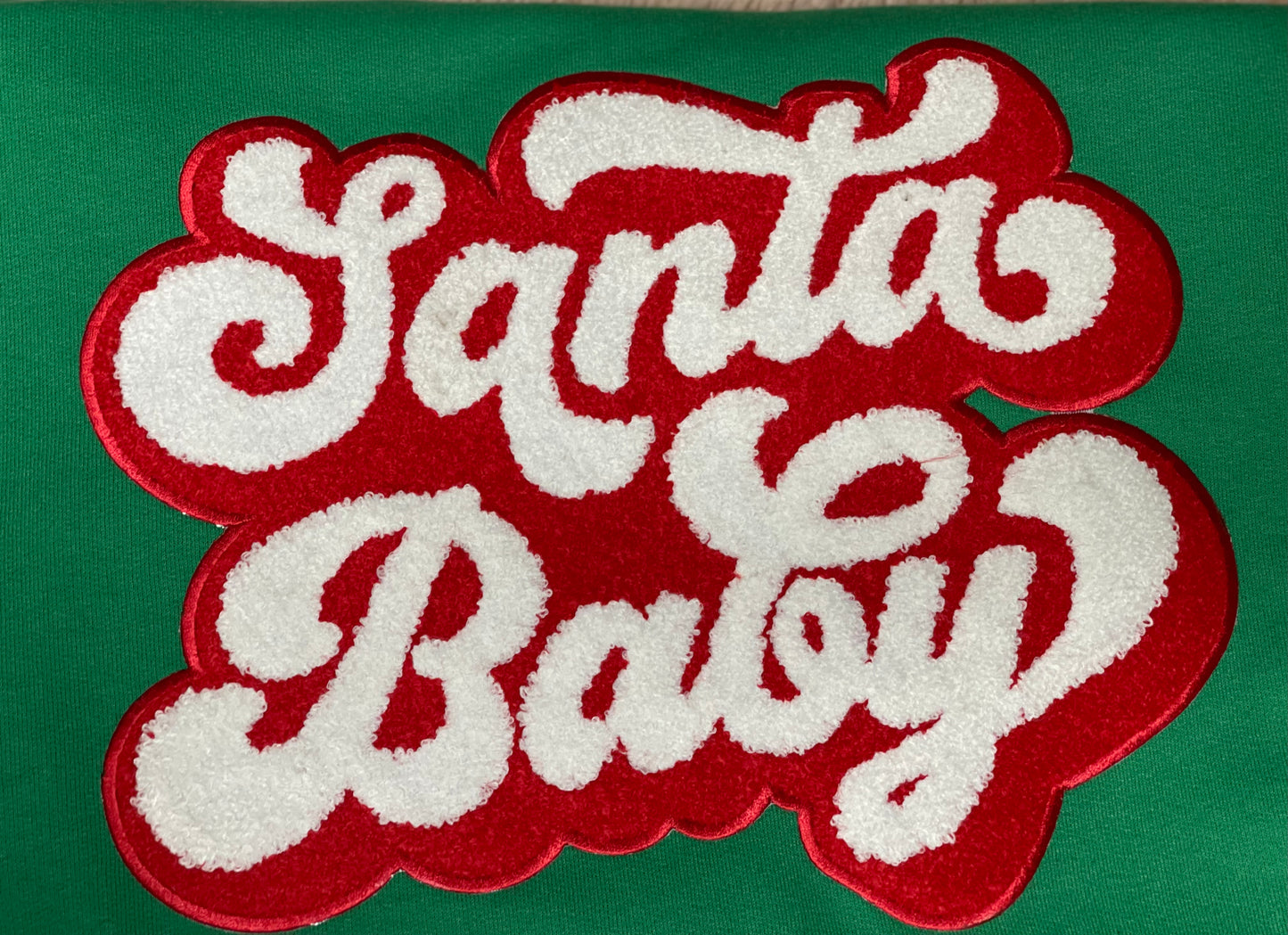 Santa Baby Chennile Patch 3D