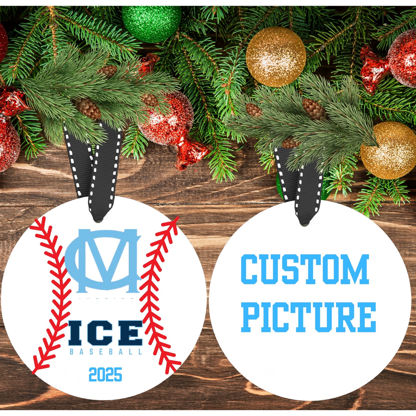 Motor City Ice Custom Ornament Double Side