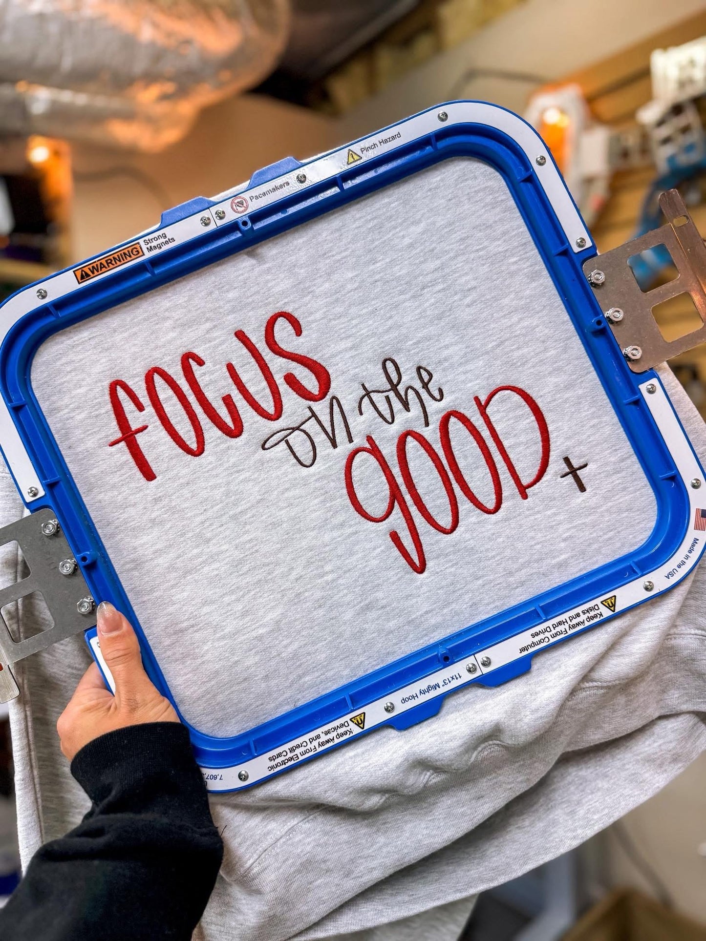 Focus of the good (Embroidery )