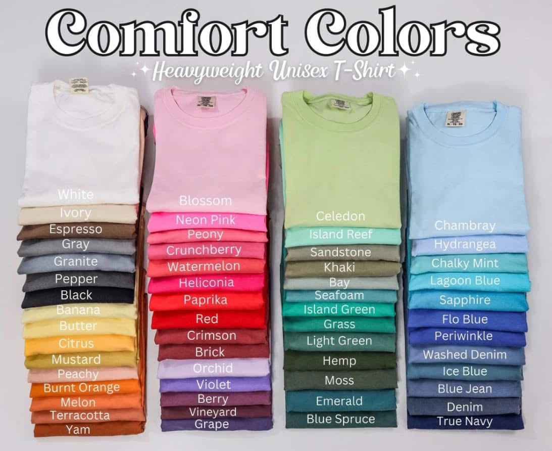 Custom Embroidered Comfort Colors