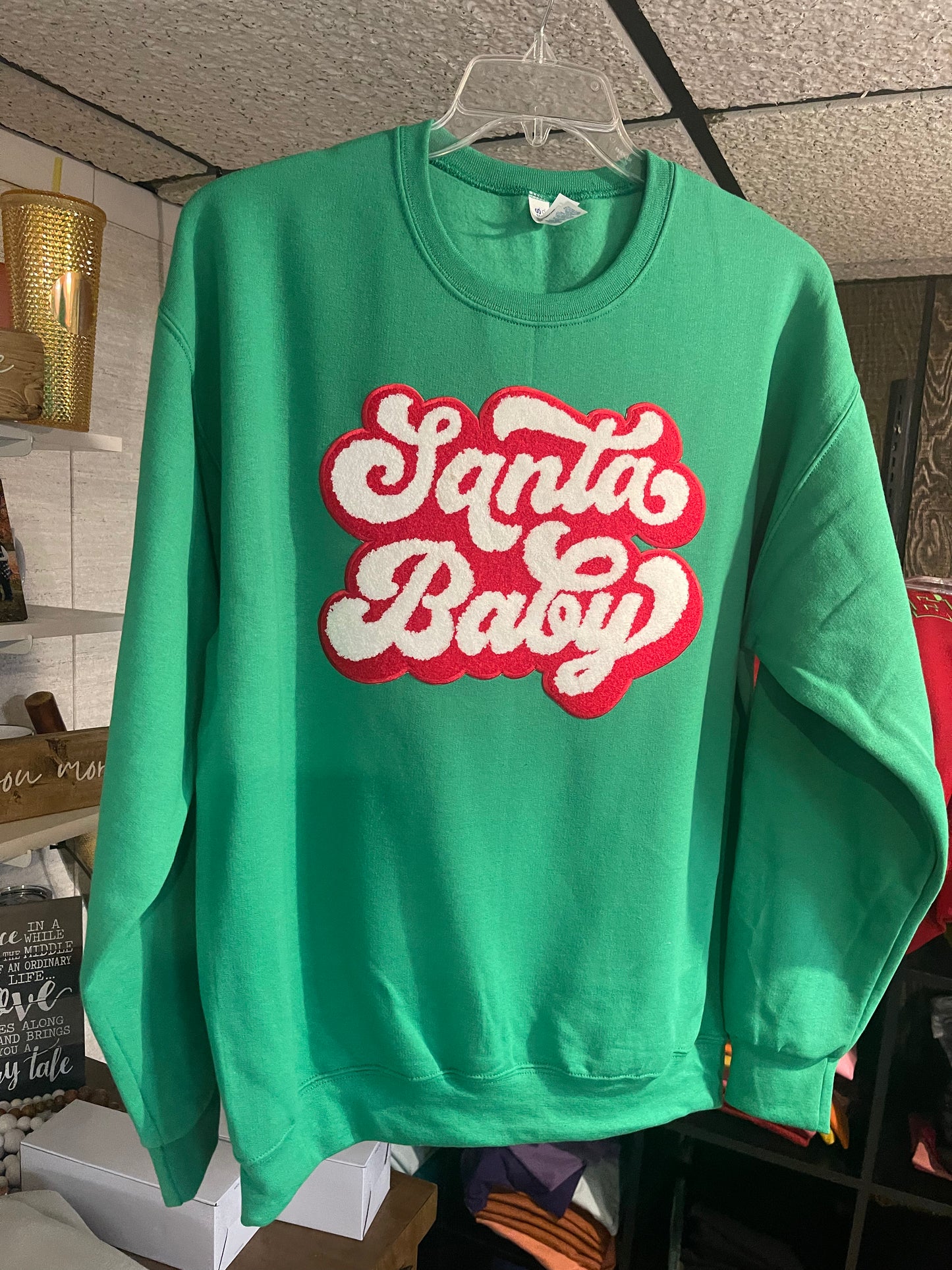 Santa Baby Chennile Patch 3D