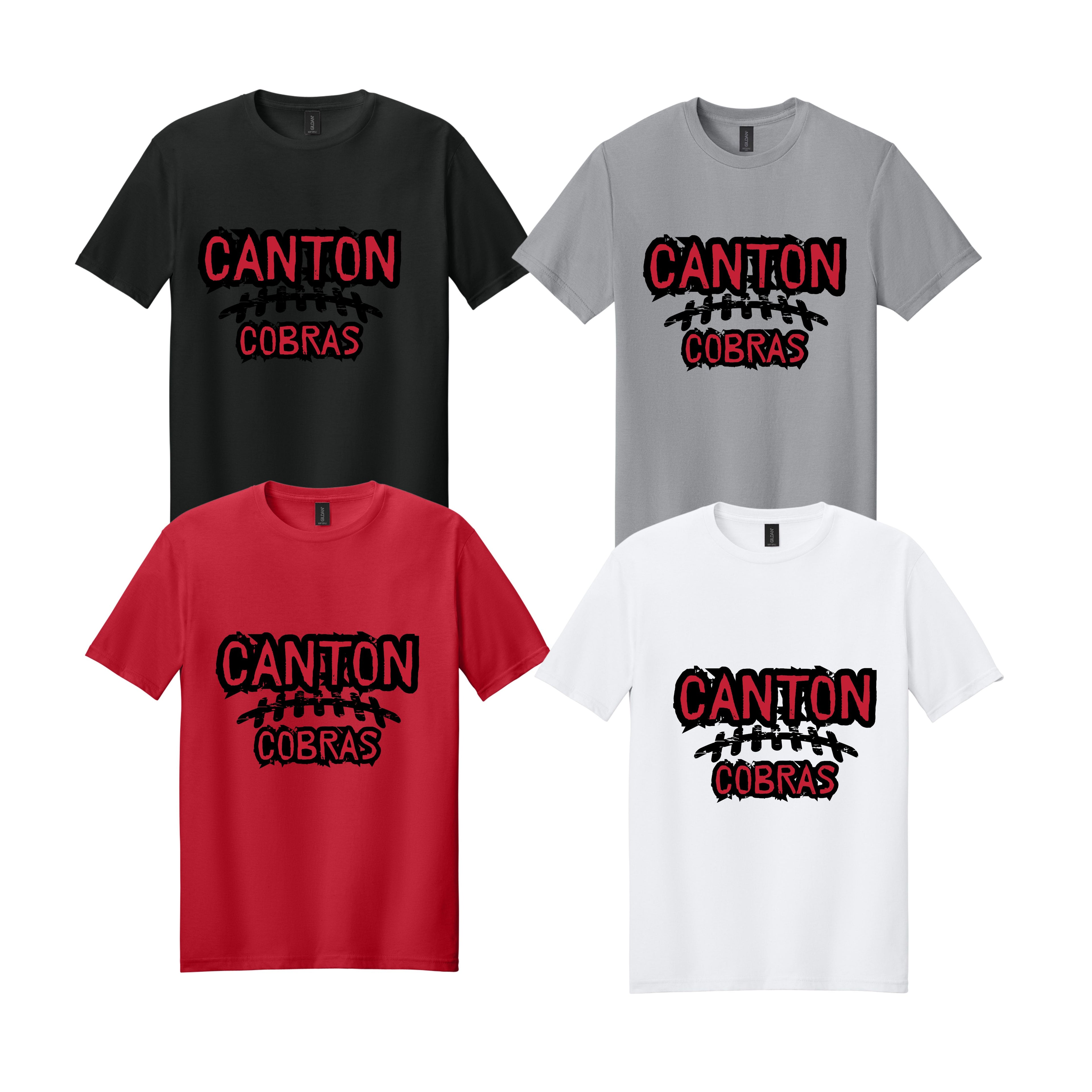 Canton Cobra Football Grunge
