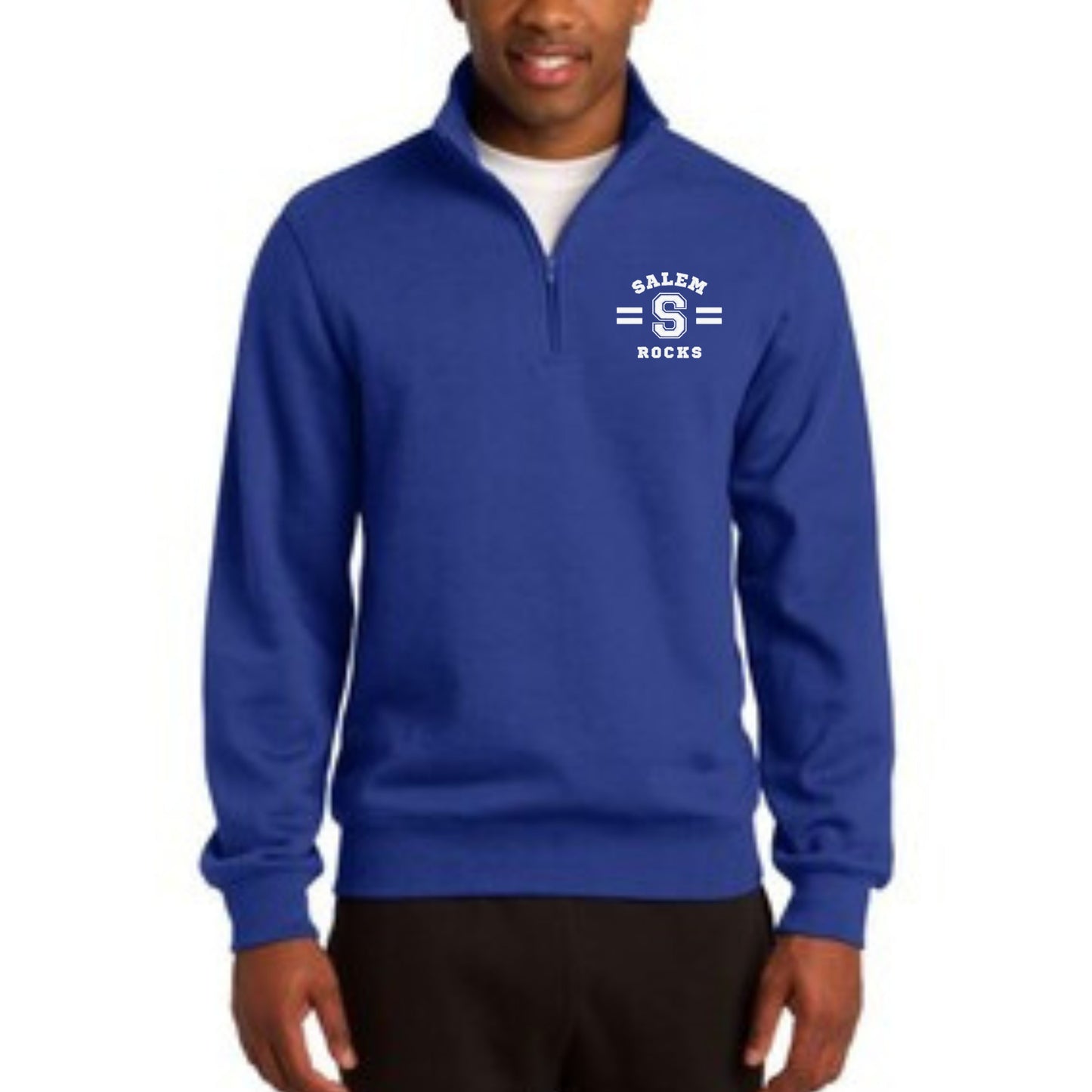 Salem Rocks  Embroidery Nike Club Fleece Sleeve Swoosh 1/2-Zip