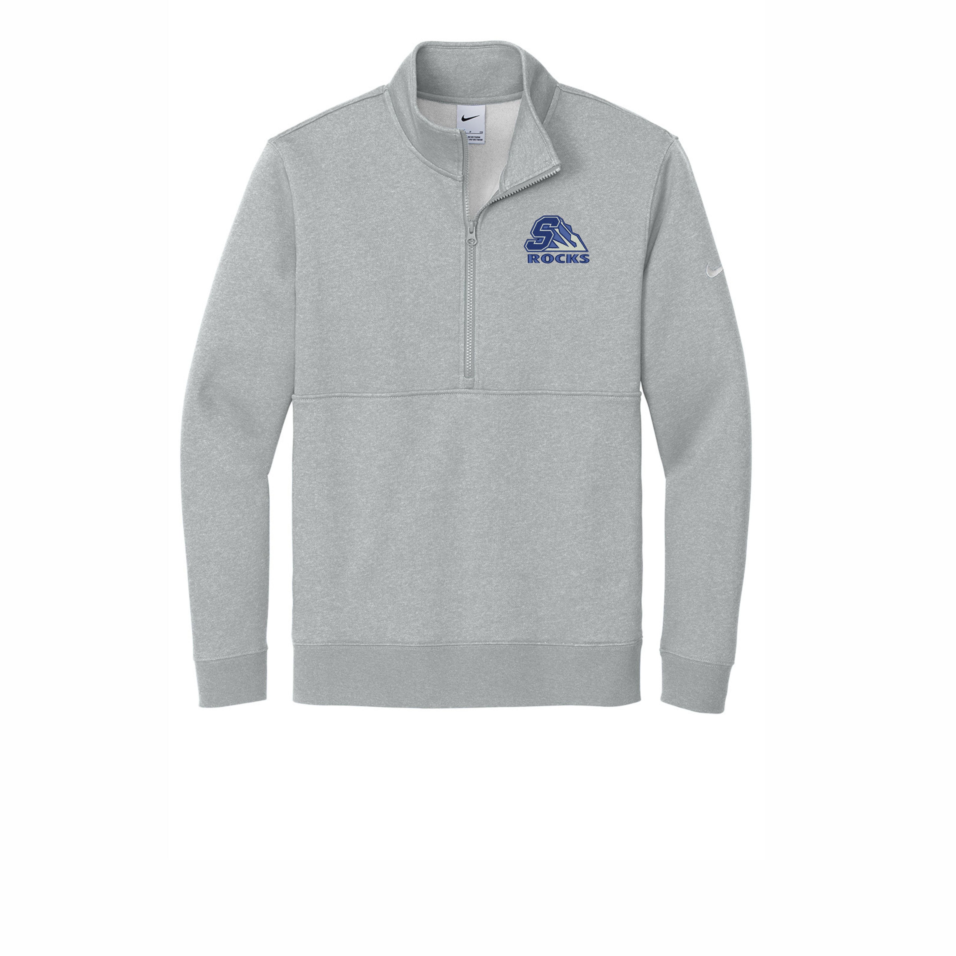 Salem Rocks  Embroidery Nike Club Fleece Sleeve Swoosh 1/2-Zip