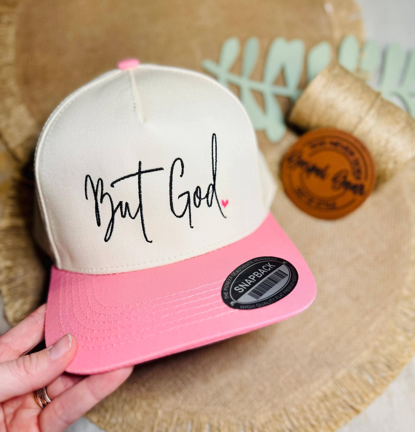 But God Heart Embroidered Hat