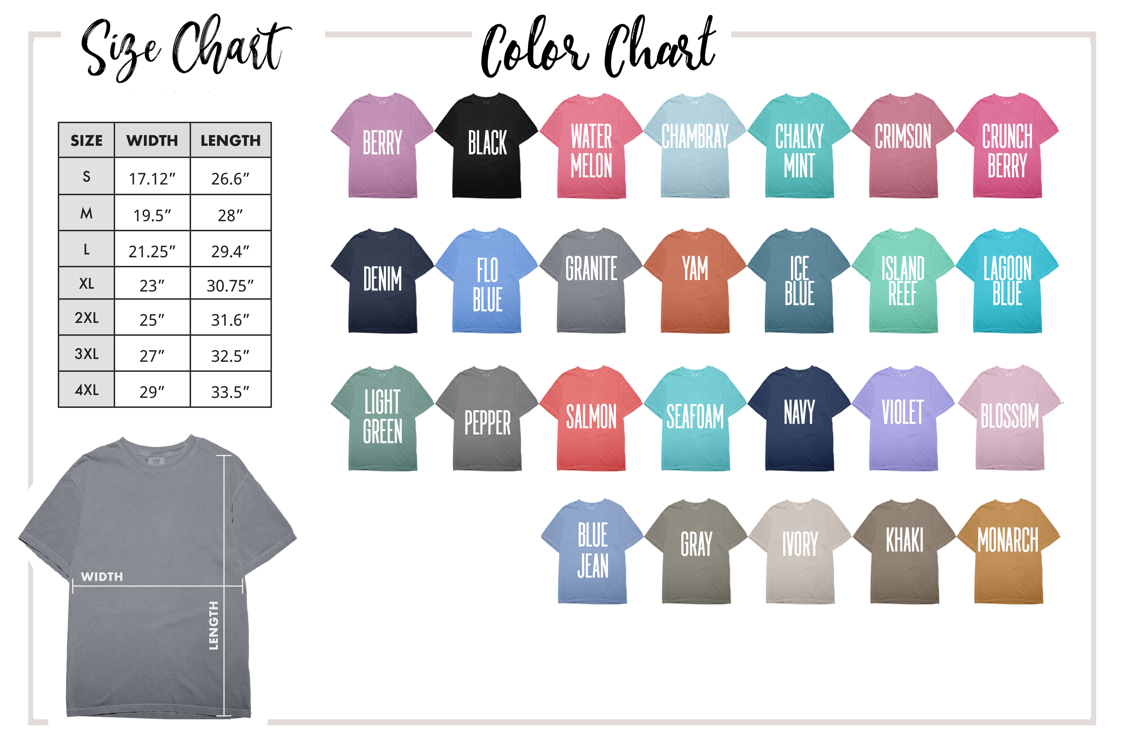 Custom Color Comfort Tshirt