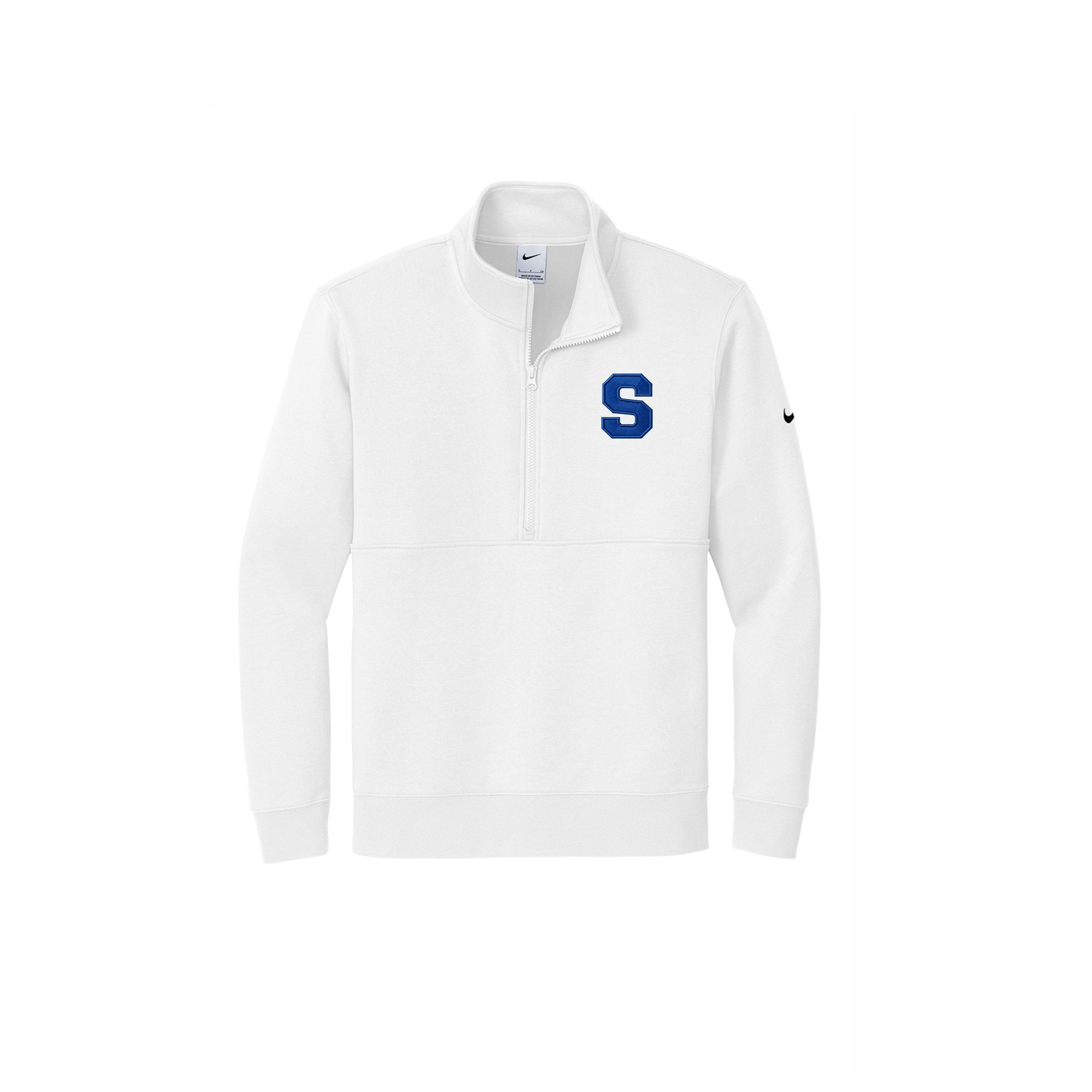 Salem Rocks  Embroidery Nike Club Fleece Sleeve Swoosh 1/2-Zip