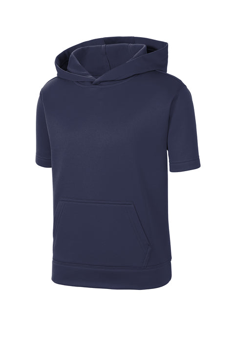 Custom Adult Sport Tek adult  short sleeve Sport Wick Fleece Hooded Pullover