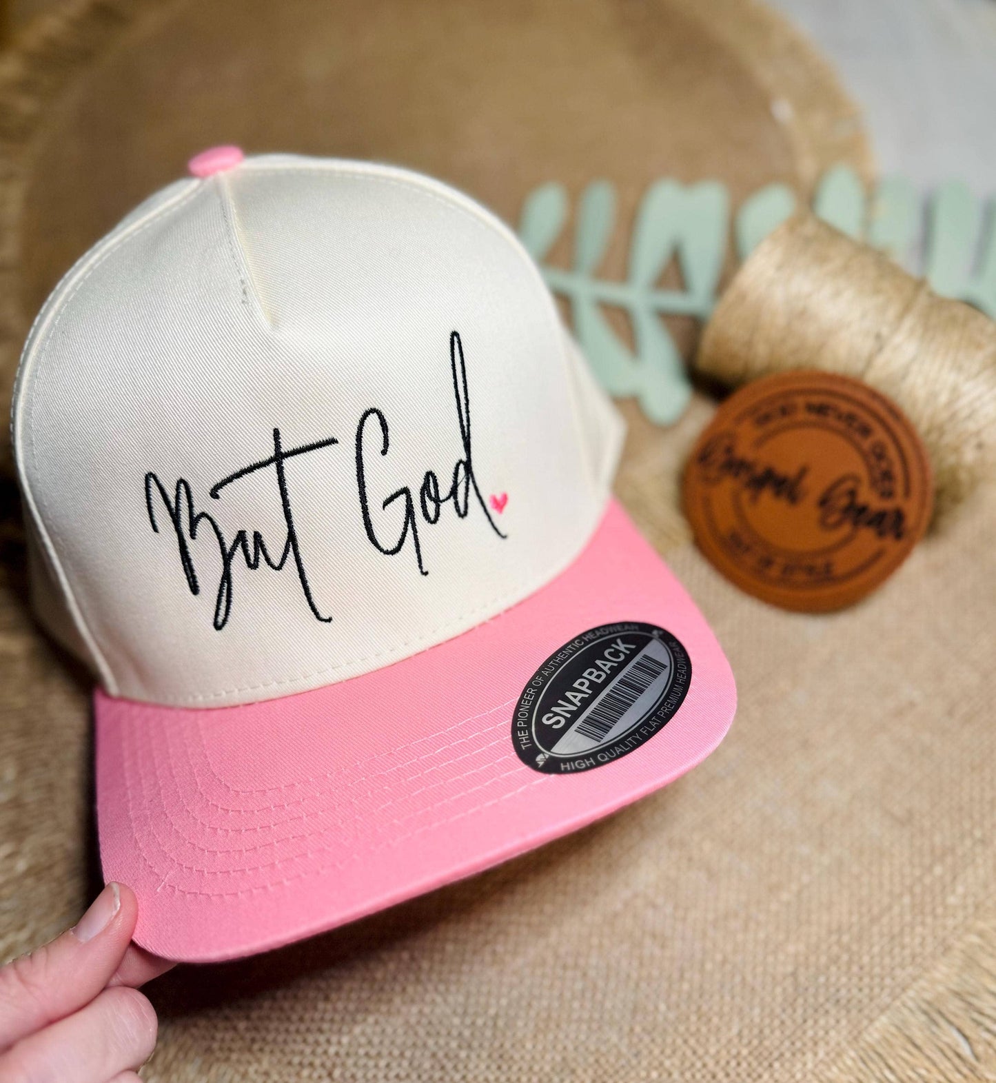 But God Heart Embroidered Hat