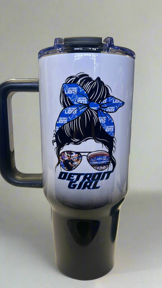 Detroit Girl Ombre 40 oz Tumbler