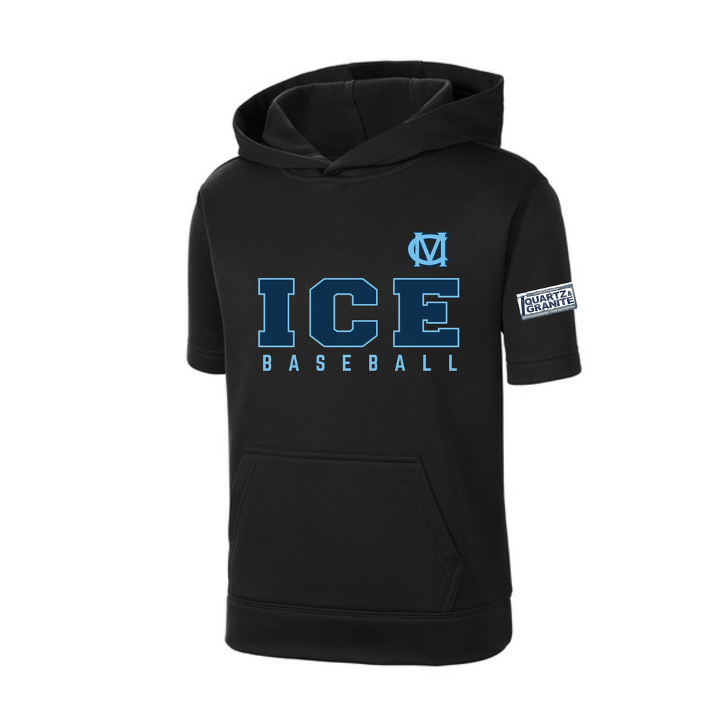 Custom Sport Tek Youth short sleeve Sport Wick Fleece Hooded Pullover Youth