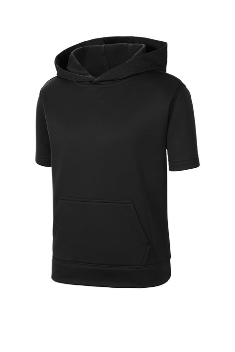 Custom Adult Sport Tek adult  short sleeve Sport Wick Fleece Hooded Pullover