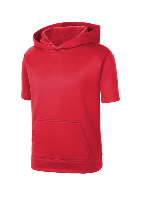 Custom Adult Sport Tek adult  short sleeve Sport Wick Fleece Hooded Pullover