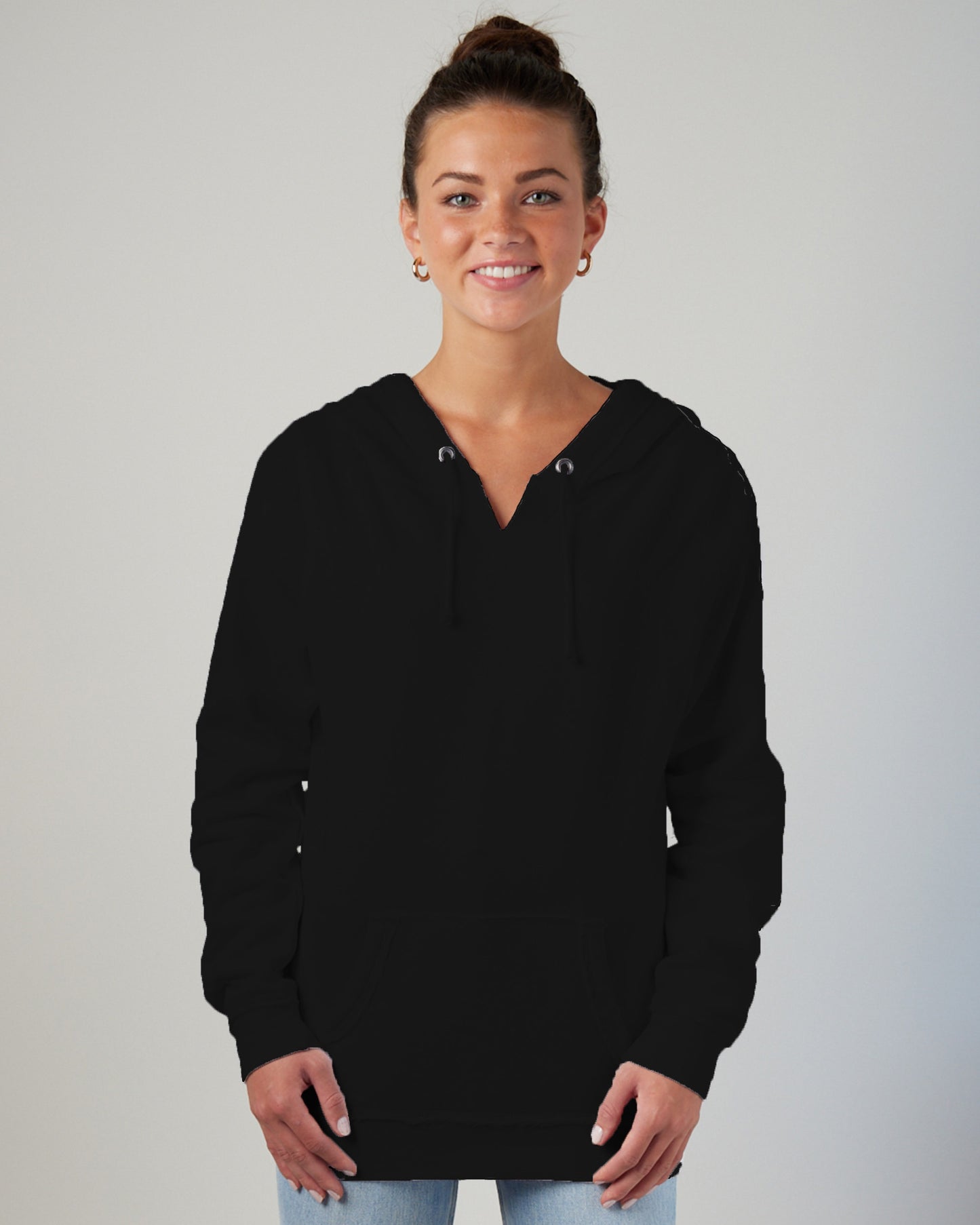 EZ395 V-Notched Ladies Hoodie