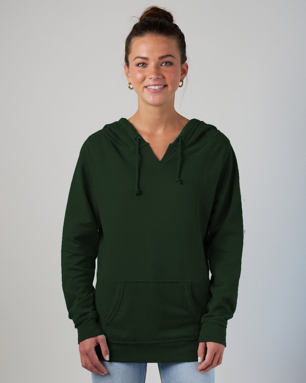 EZ395 V-Notched Ladies Hoodie