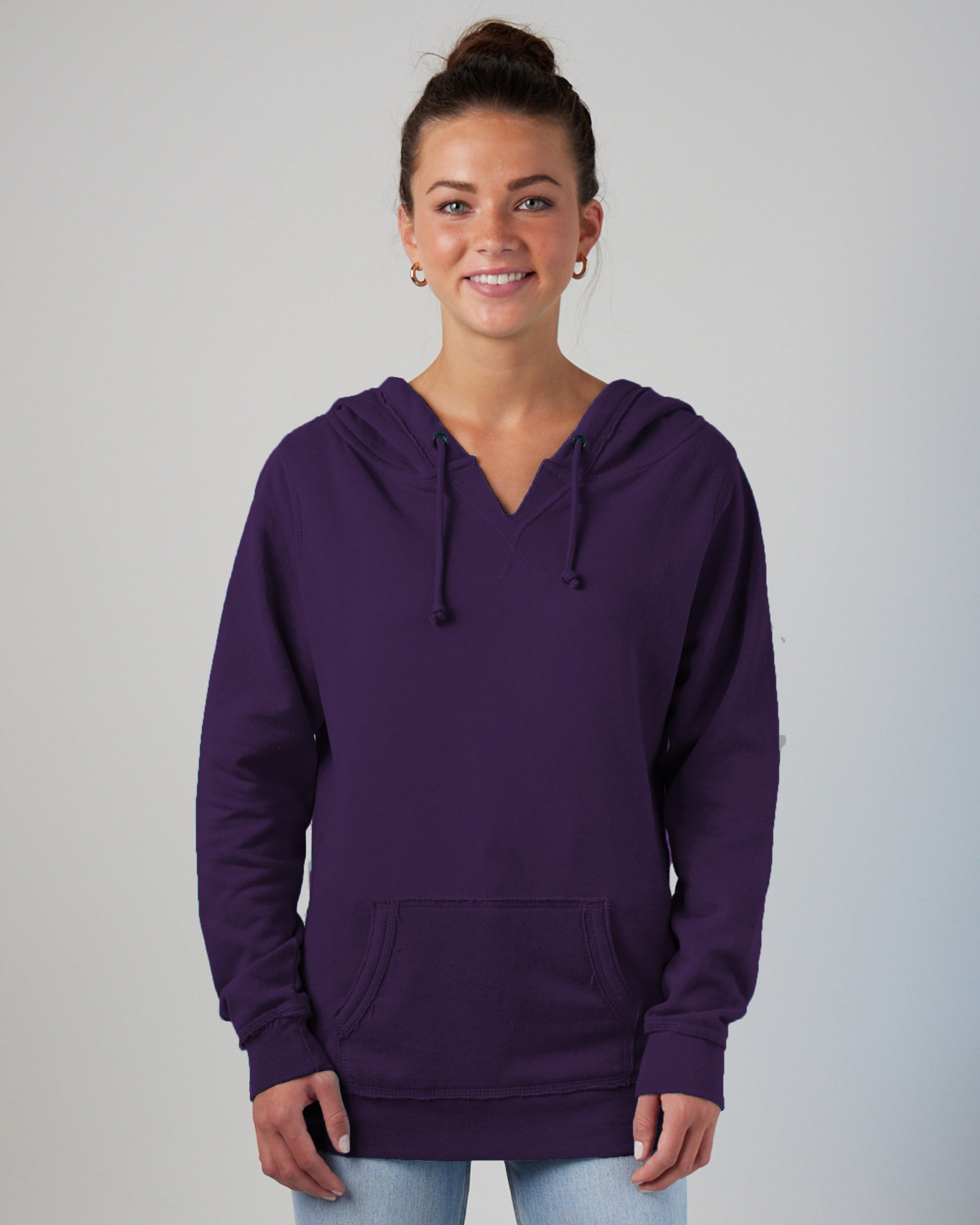 EZ395 V-Notched Ladies Hoodie