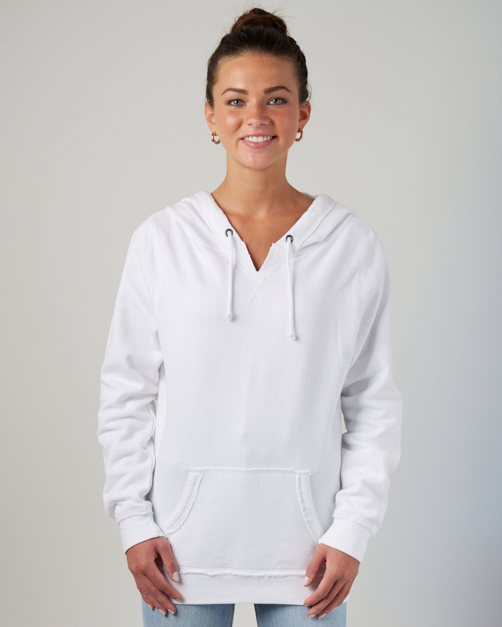 EZ395 V-Notched Ladies Hoodie