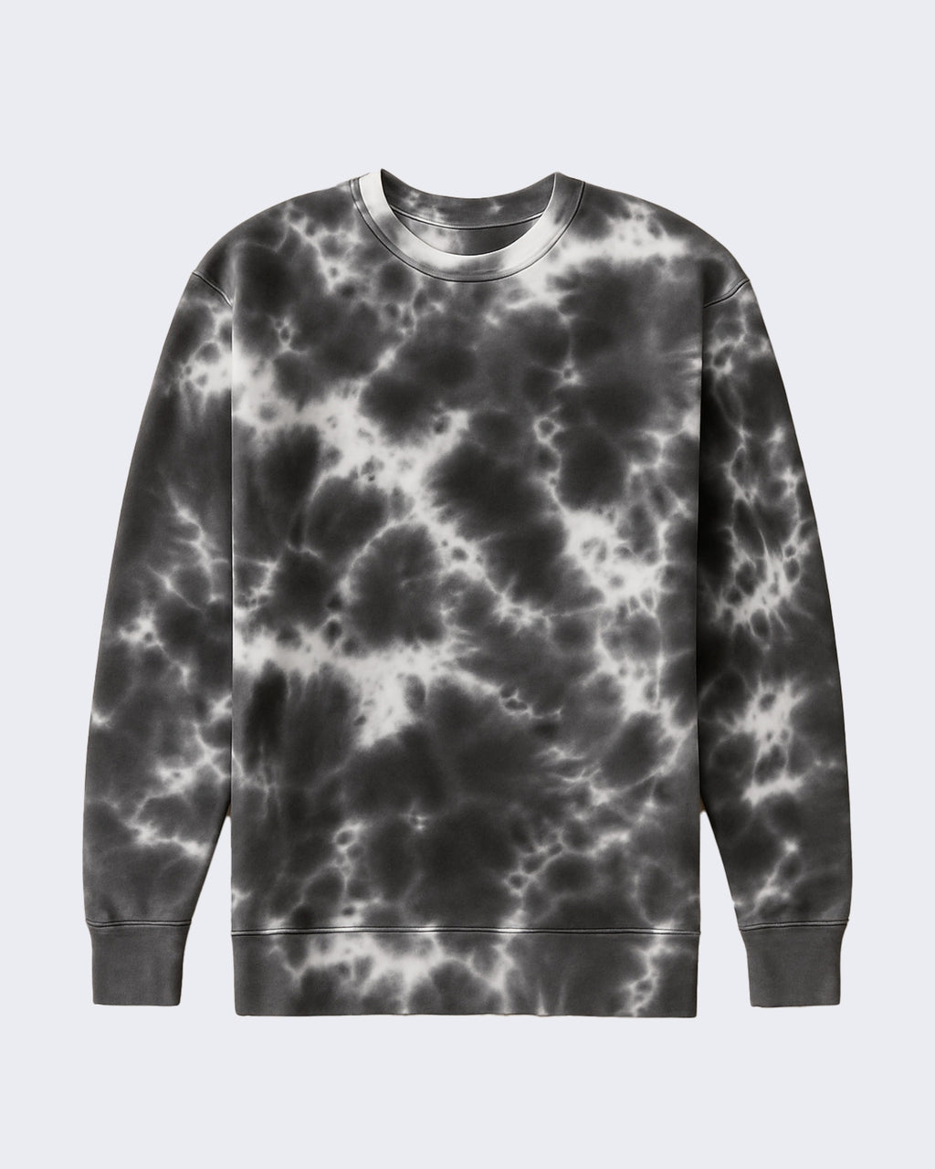 EZ982 Adult Tie Dye Fleece Crewneck