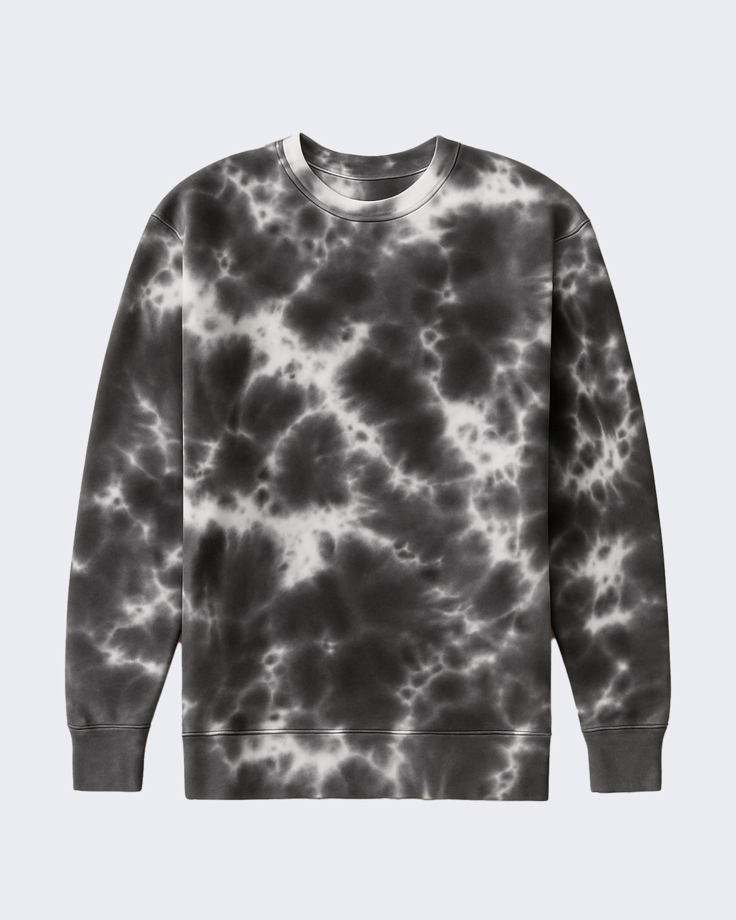 EZ982 Adult Tie Dye Fleece Crewneck