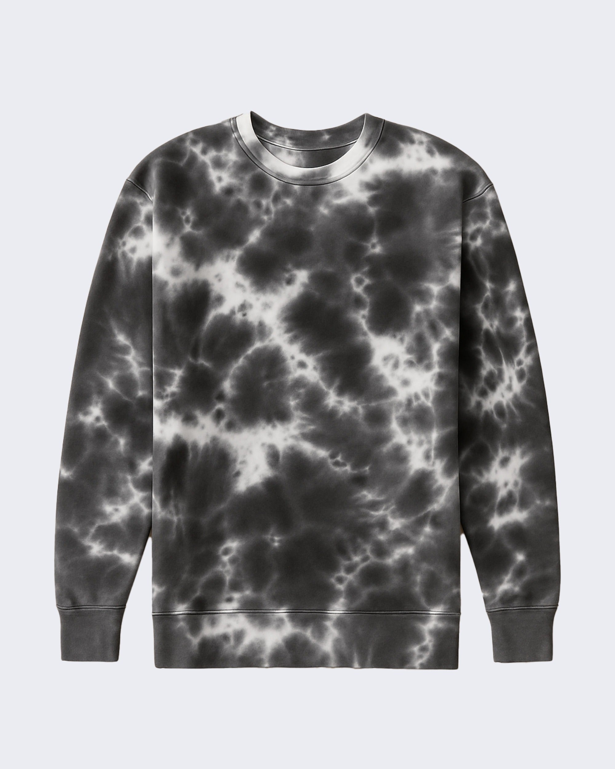 EZ982 Adult Tie Dye Fleece Crewneck