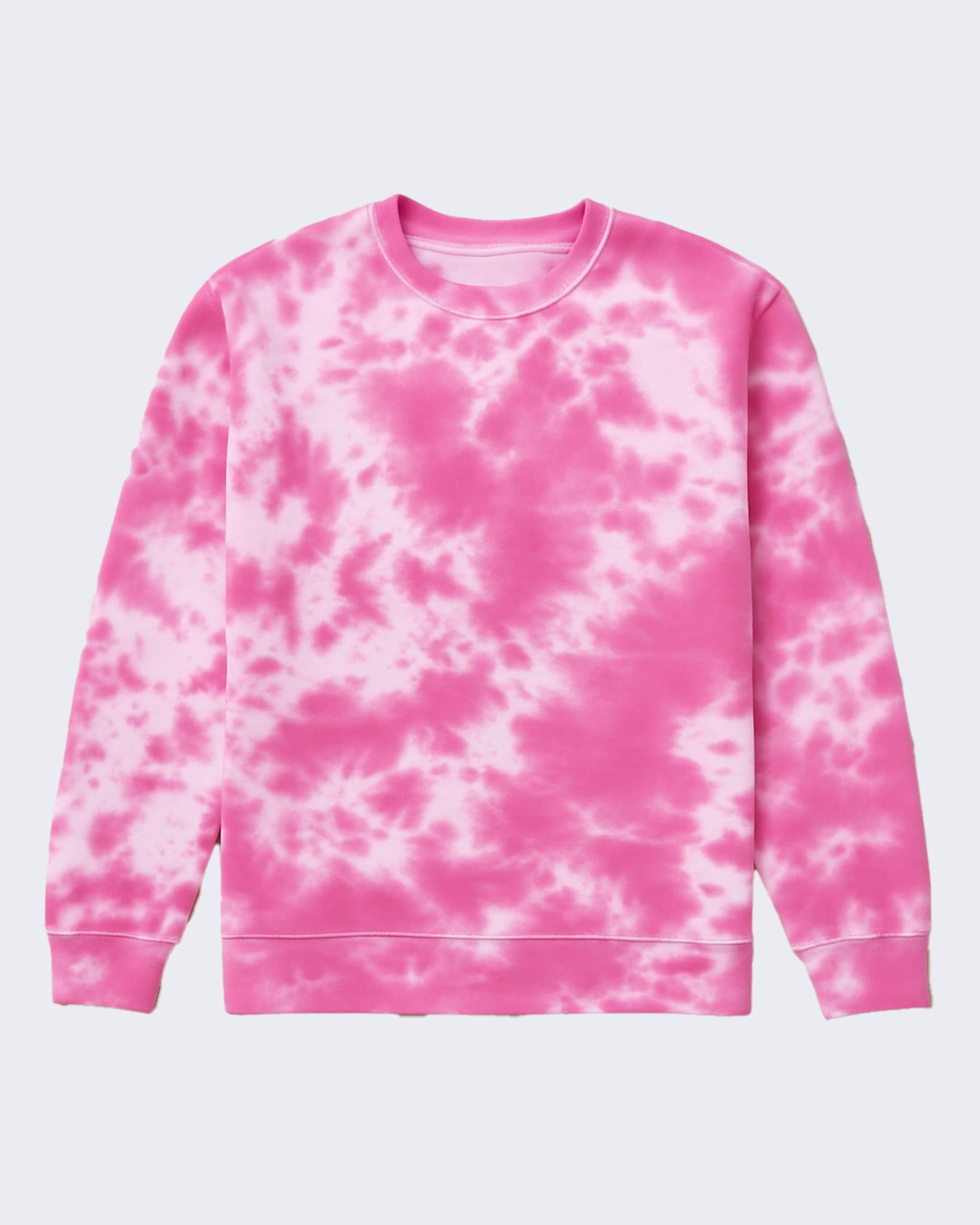 EZ982 Adult Tie Dye Fleece Crewneck