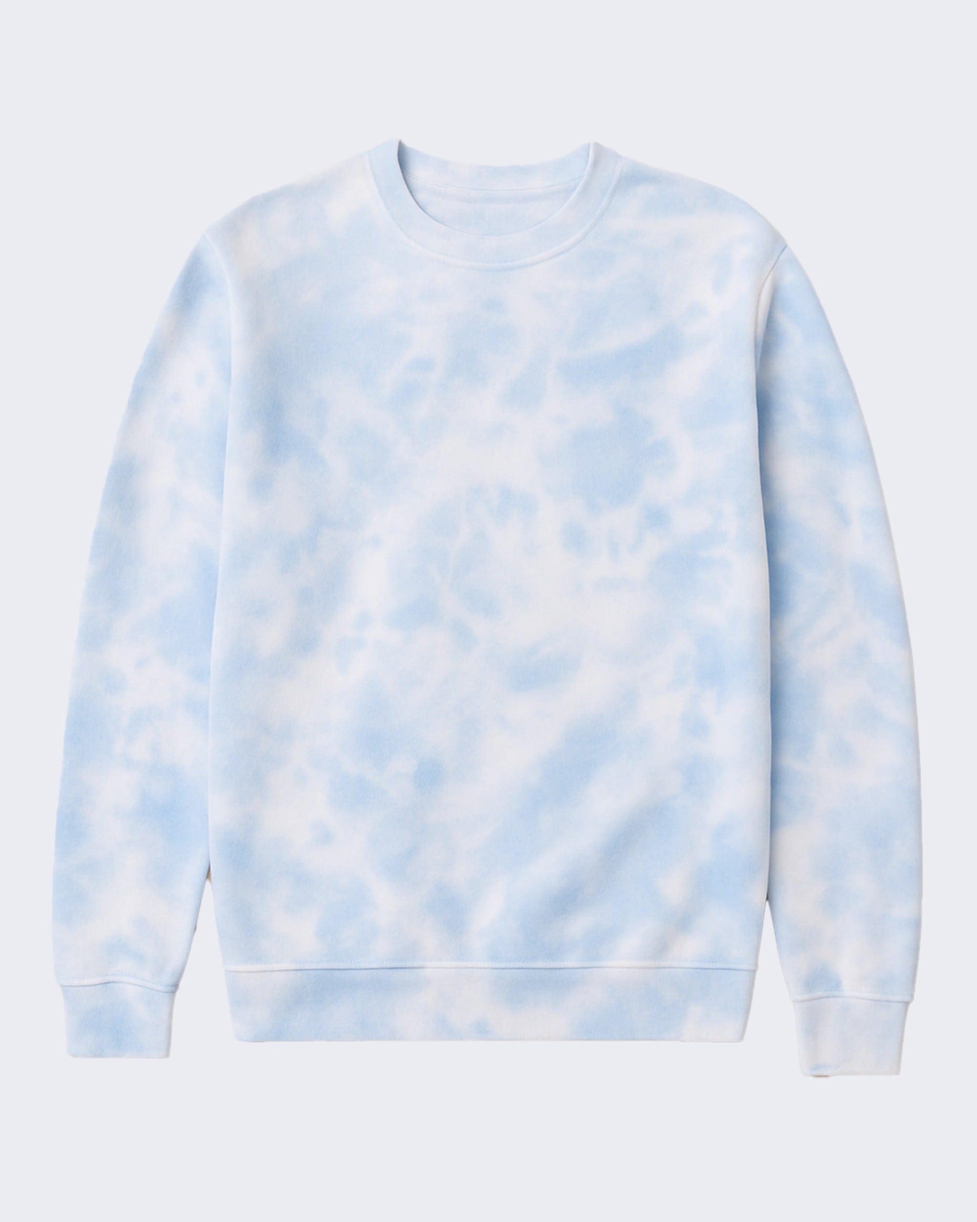 EZ982 Adult Tie Dye Fleece Crewneck