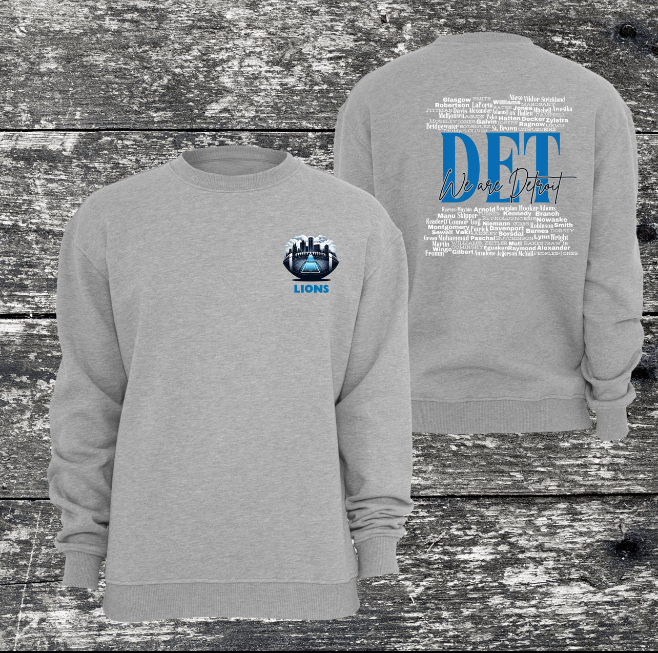 DET all names front/back