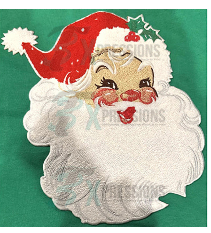 Santa Chennile Patch 3D