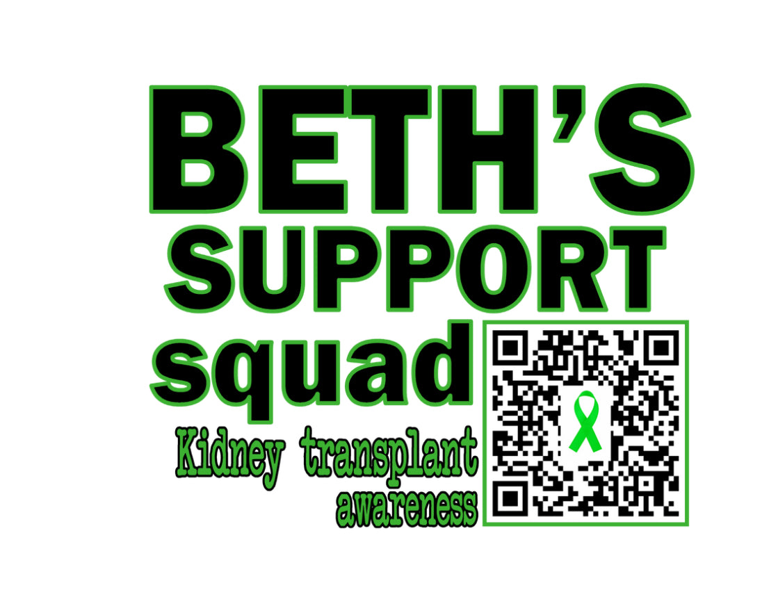 Beth Needs a Kidney QR codes for Car window
