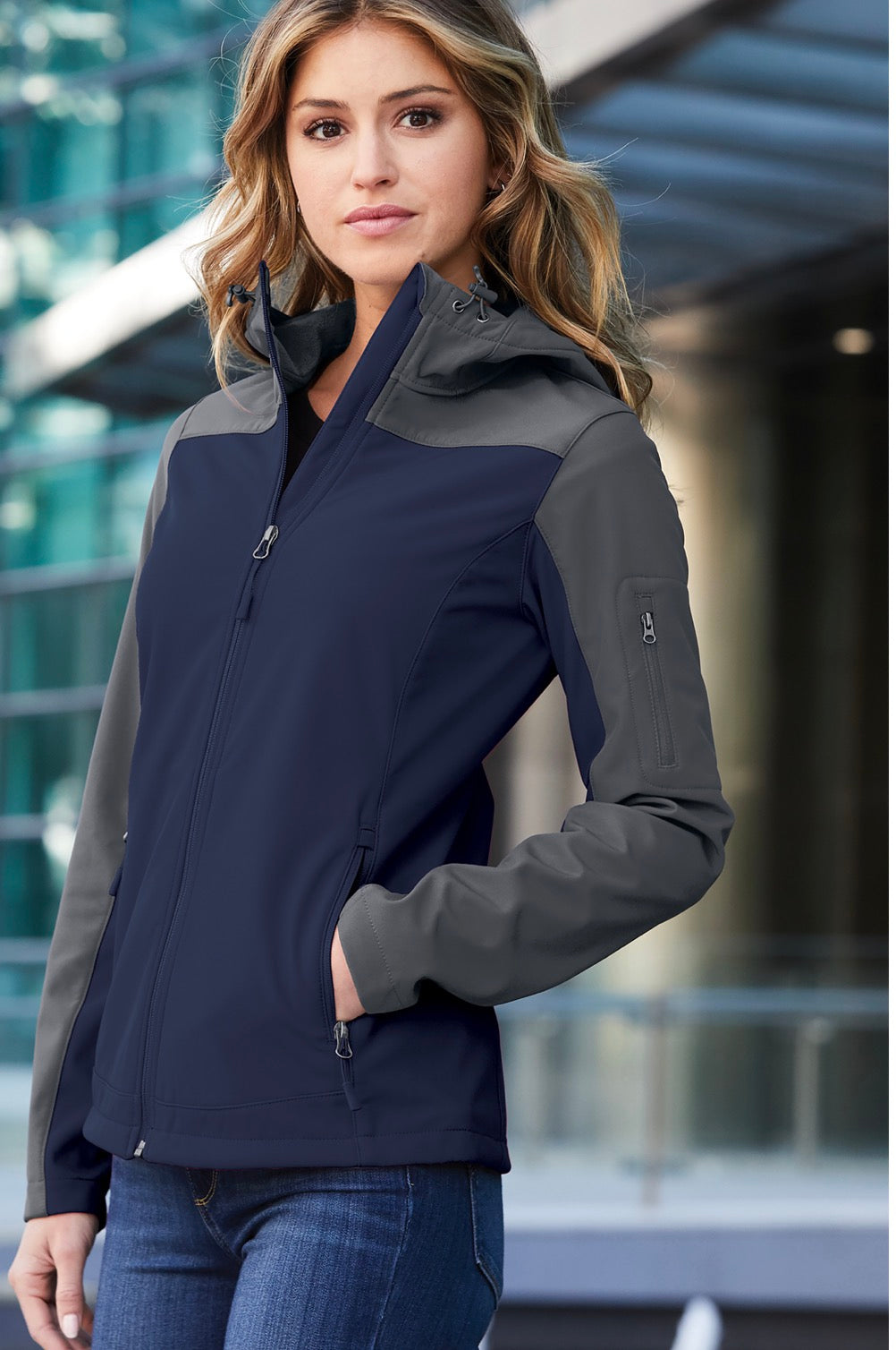 L335
Port Authority® Women's Hooded Core Soft Shell Jacket
