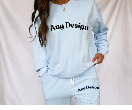 Custom Design COLOR COMFORT Sweatshirt /Jogger Set