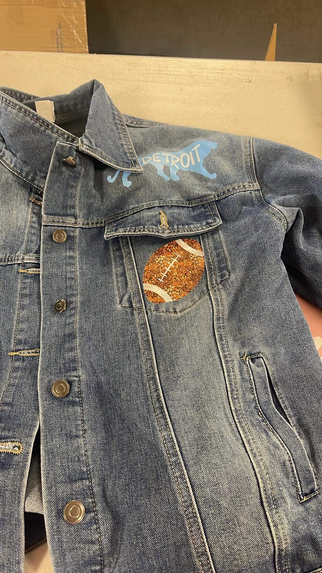 Detroit GRIT Glitter Denim Jacket