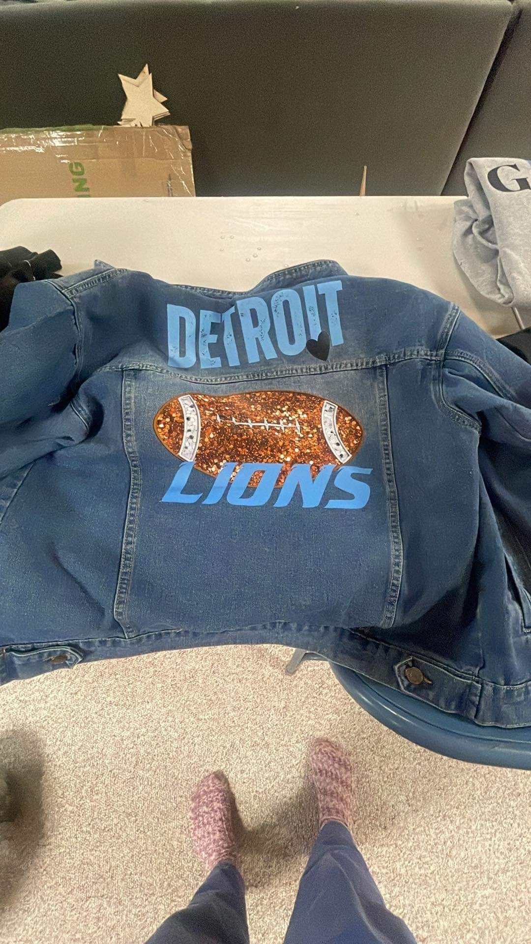 Detroit GRIT Glitter Denim Jacket