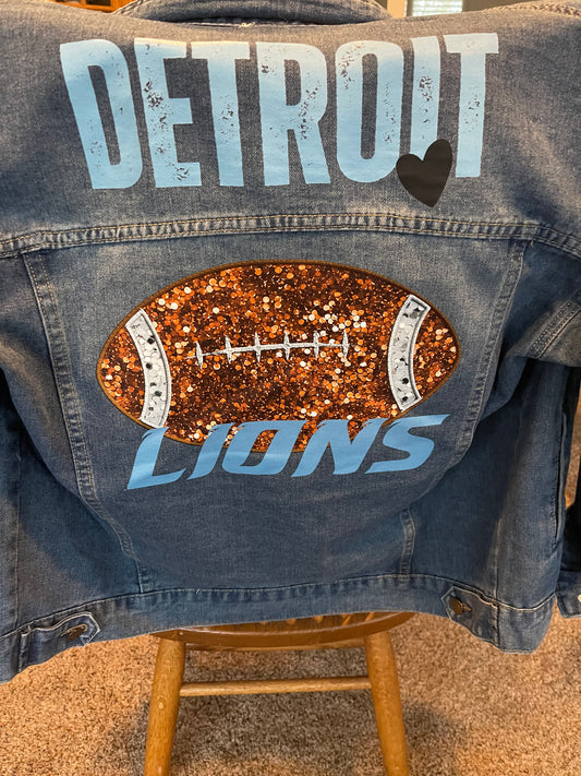 Detroit GRIT Glitter Denim Jacket