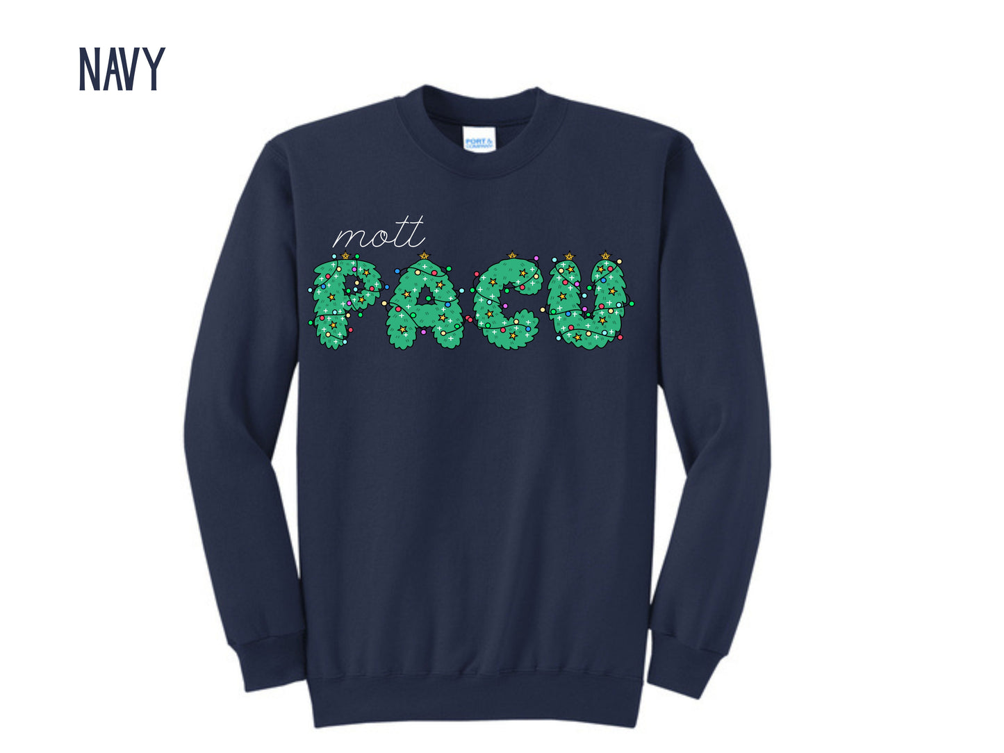 Mott's PACU Christmas Tree Letters