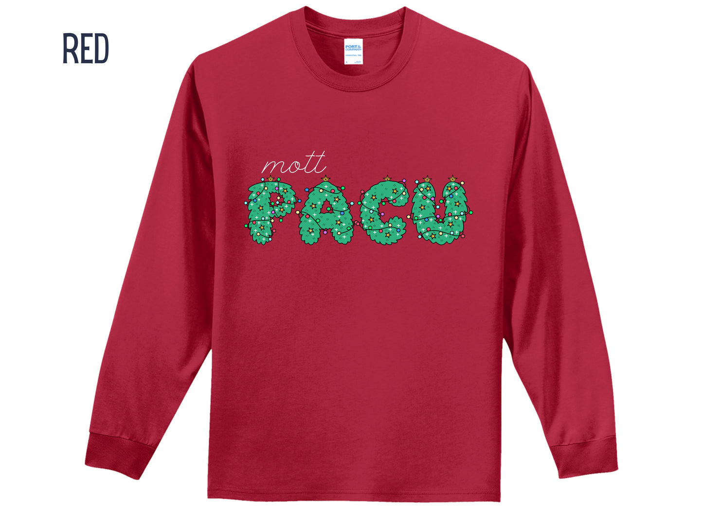 Mott's PACU Christmas Tree Letters