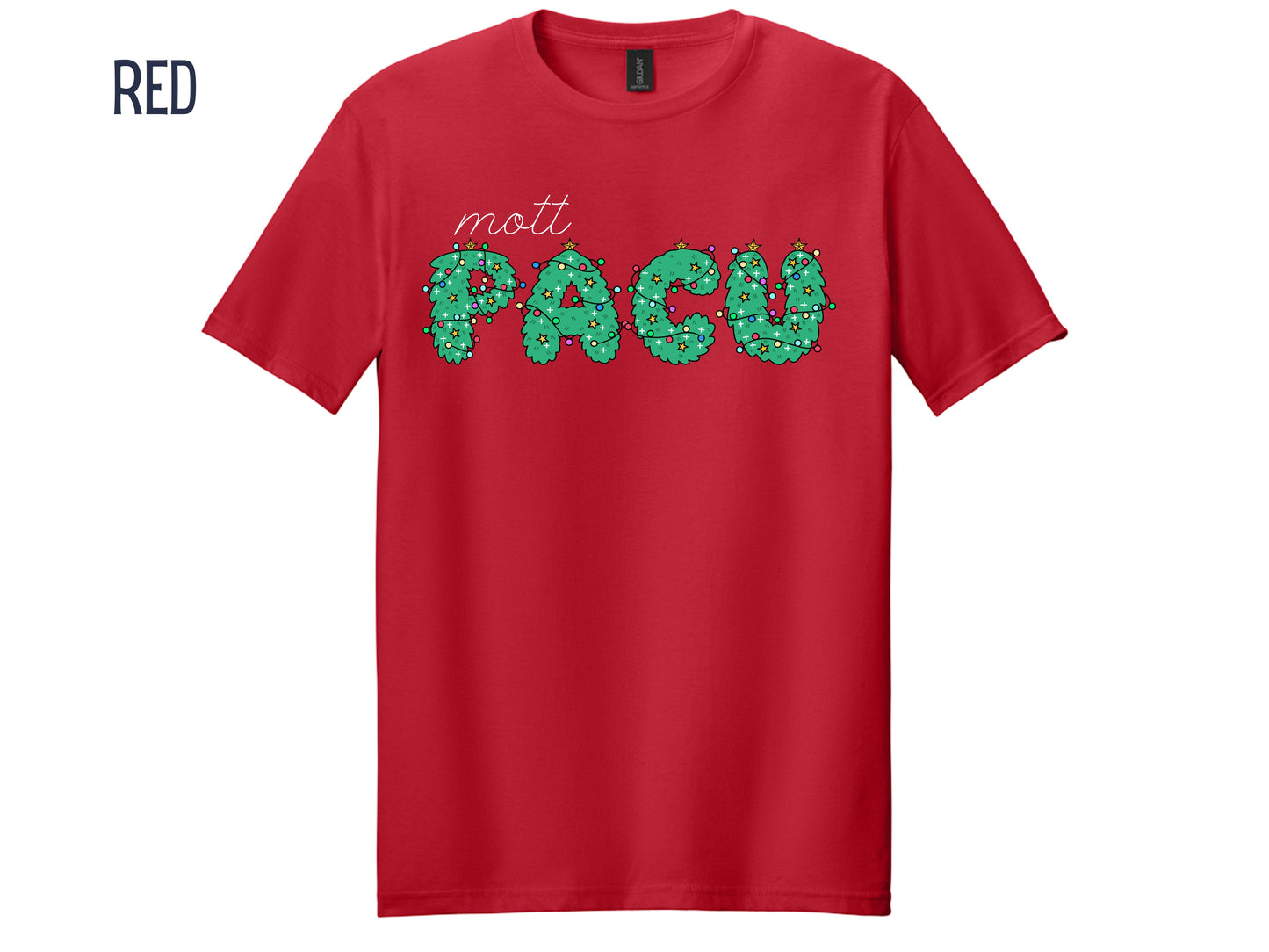 Mott's PACU Christmas Tree Letters