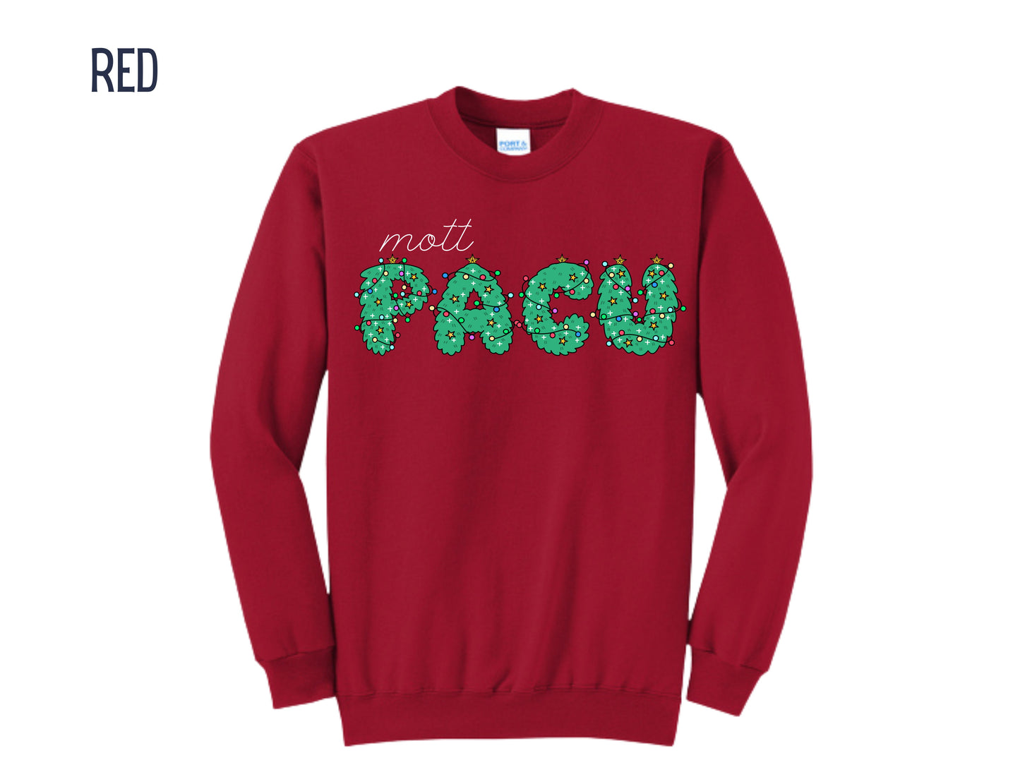 Mott's PACU Christmas Tree Letters