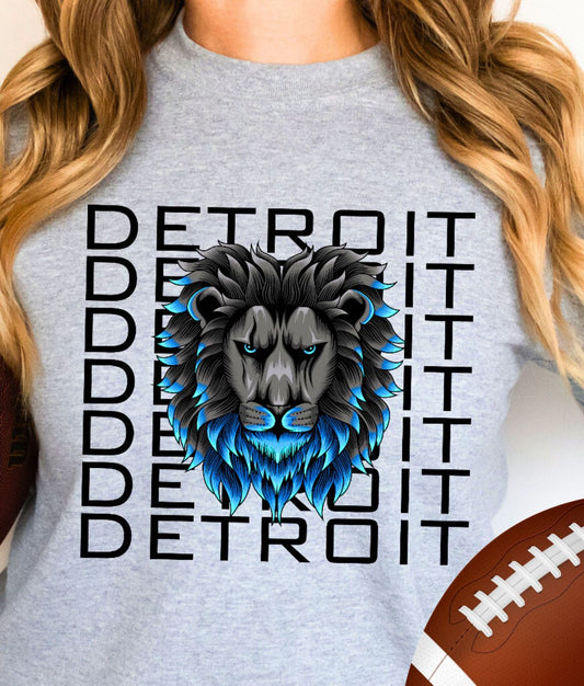 Stacked Detroit Lion
