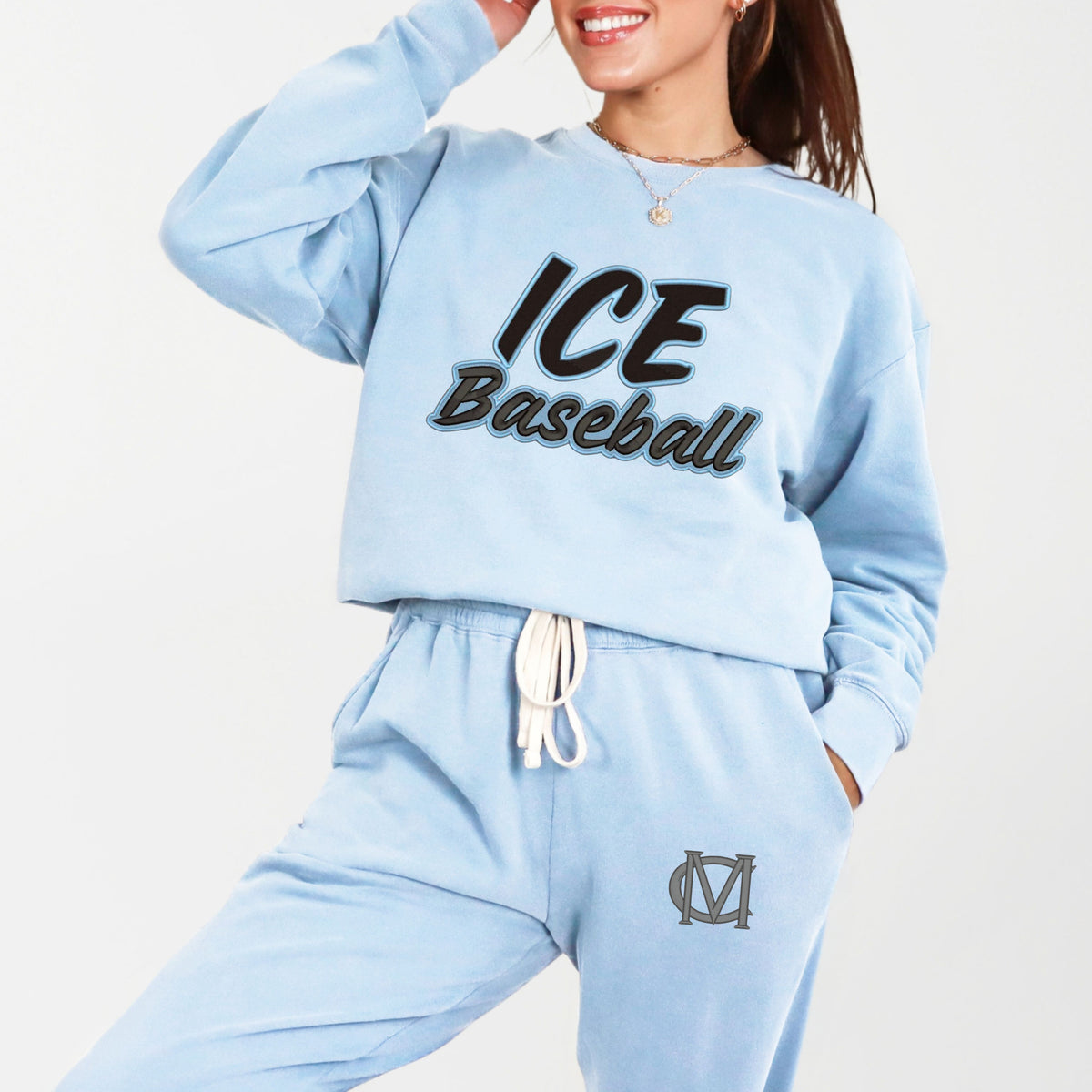MC ICE comfort COLOR Sweatshirt /Jogger Set- embroidered