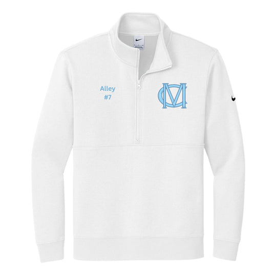Motor City Ice Nike Club Fleece Sleeve Swoosh 1/2-Zip Embroidery unisex