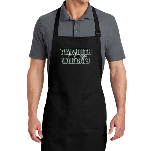 Embroidered Wildcat Heartbeat Apron