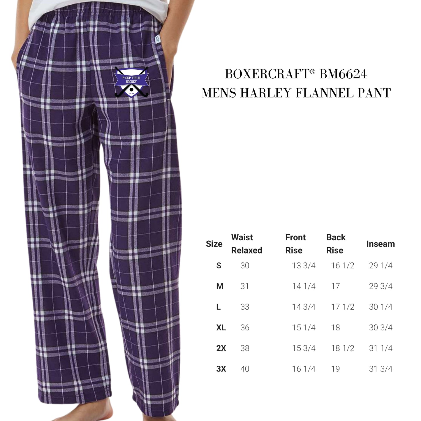 P-CEP Field Hockey Flannel Jogger Pajama Pants