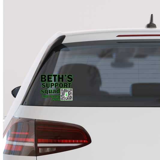 Beth Needs a Kidney QR codes for Car window