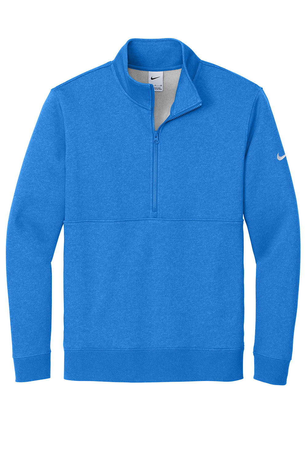 Custom Embroidery Nike Club Fleece Sleeve Swoosh 1/2-Zip