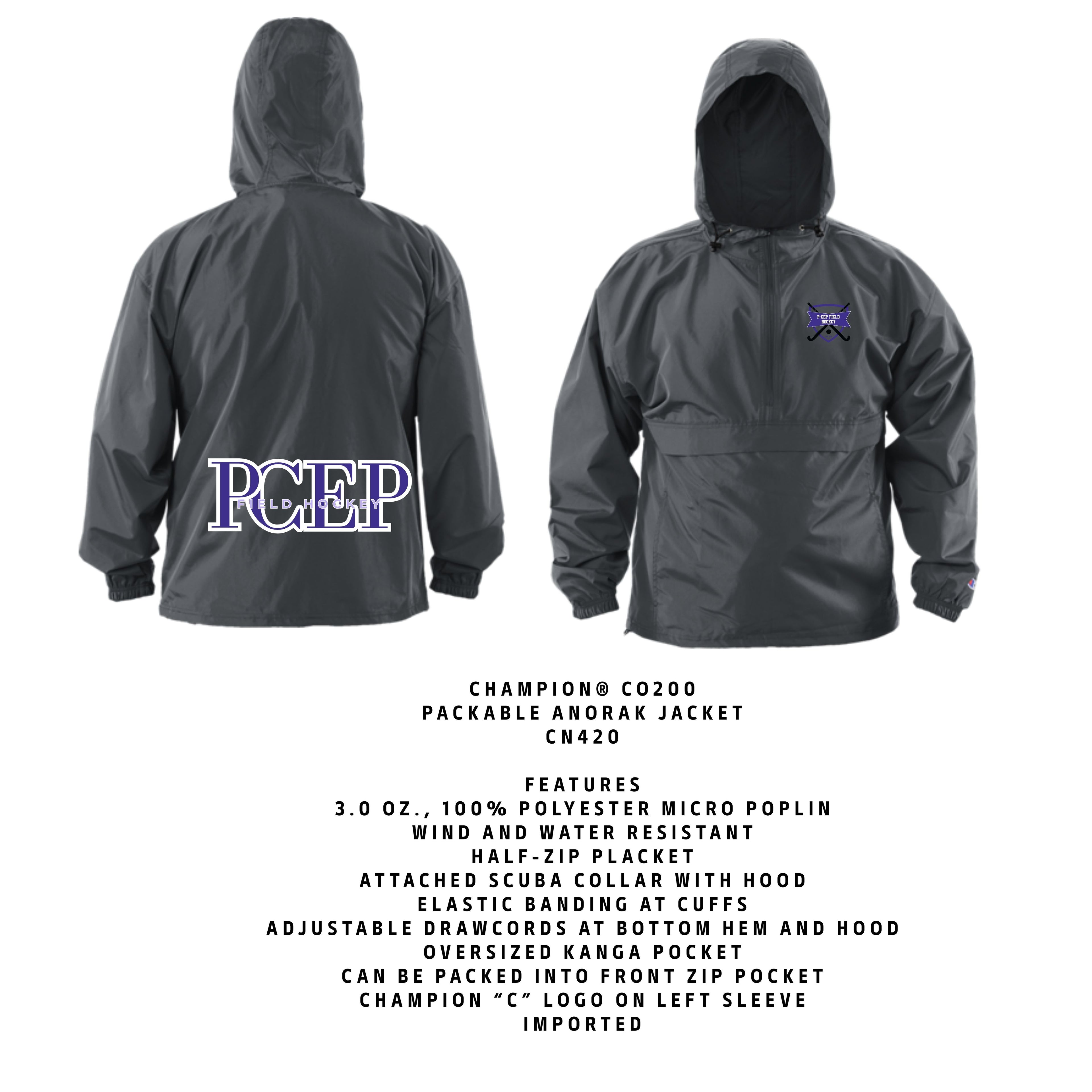 P-CEP Field Hockey Champion WindBreaker