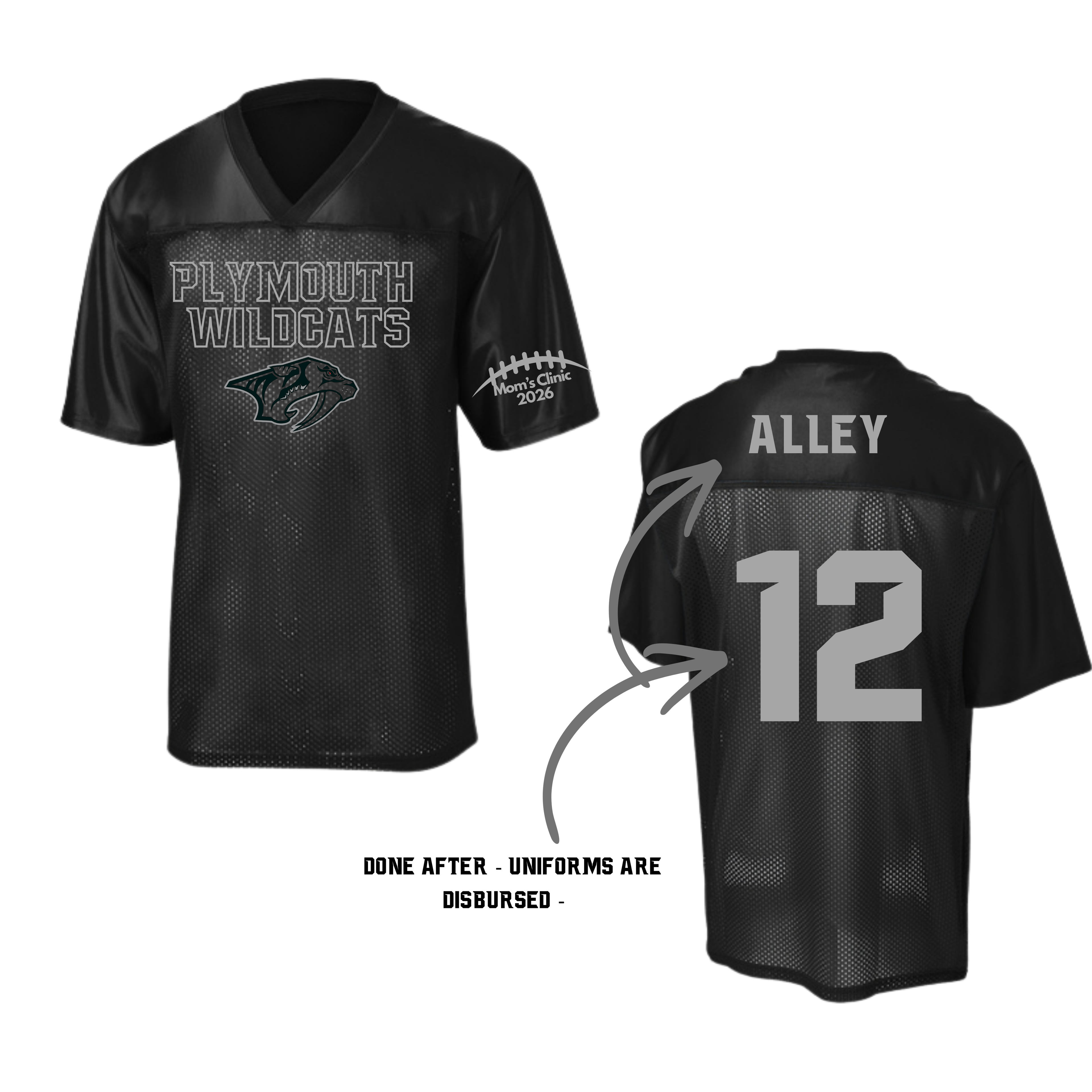 Plymouth Widcat Mom’s Clinic Jersey